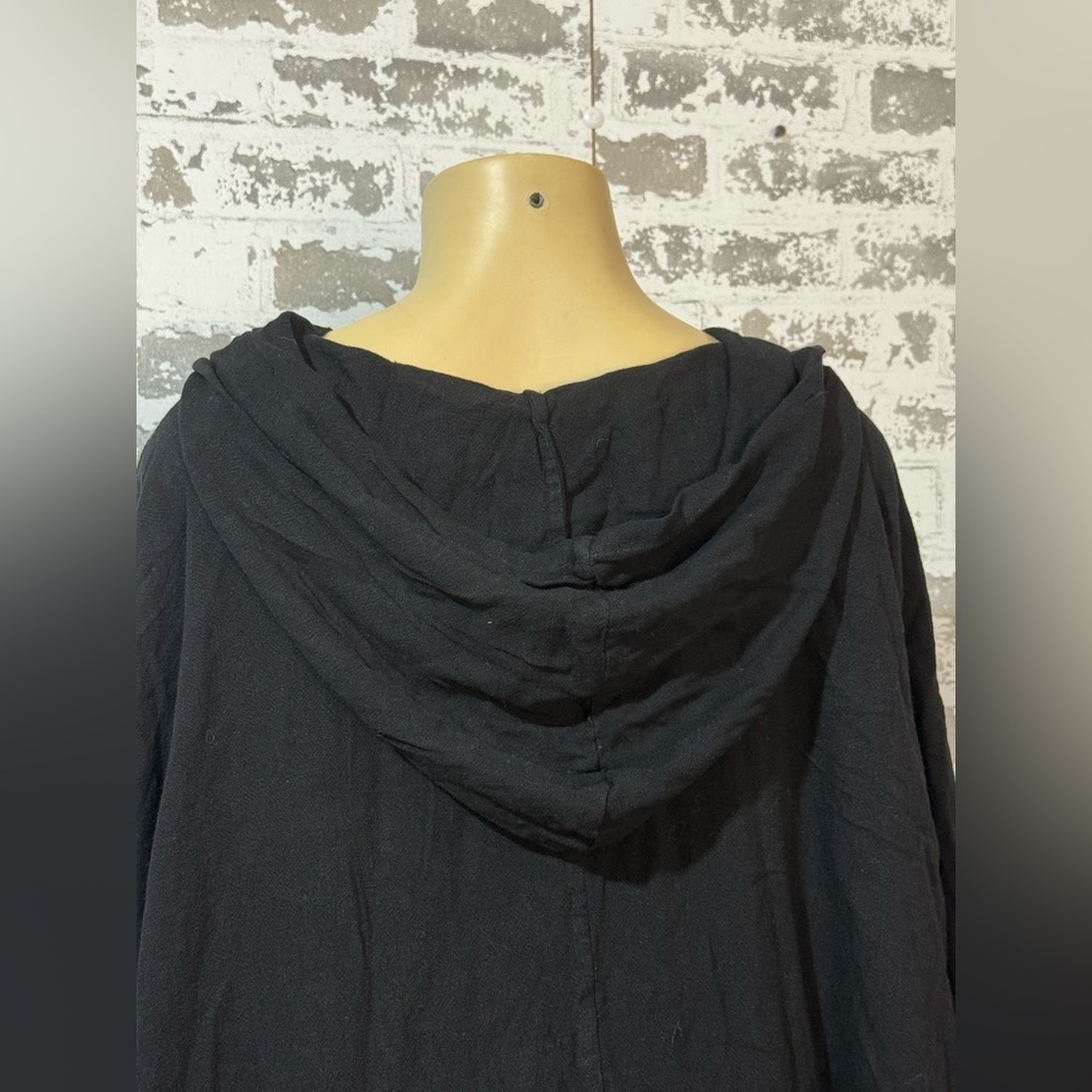 Umgee Black Button-Up Jacket - Picture 3 of 6